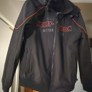 Harley-Davidson Black and Orange Performance Jacket
